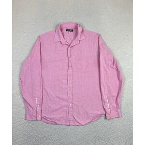 Alex Mill Shirt Mens Medium Pink 100% Cotton Long Sleeve Button Down Casual